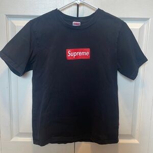Supreme Short Sleeve Tee Black Boys Large